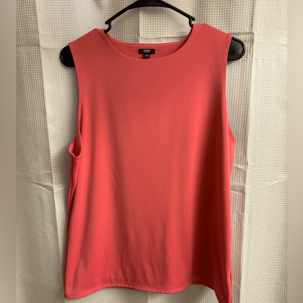 Express Coral Sleeveless Tee